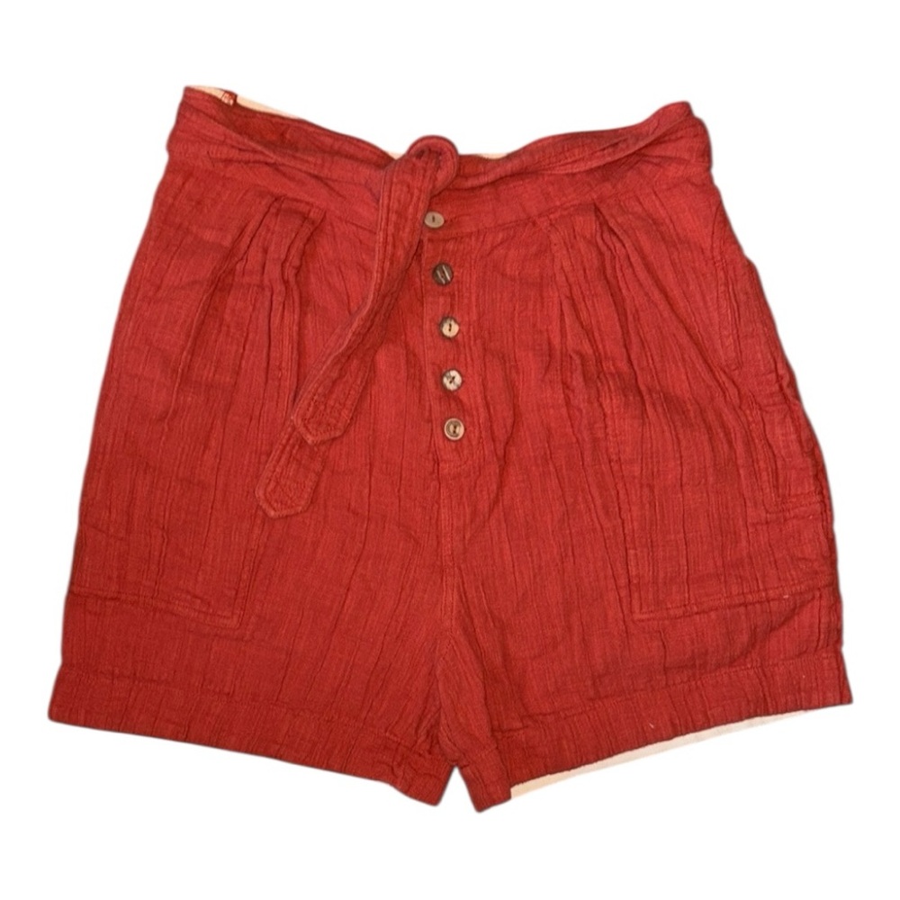 Free People High Waist Summer Shorts w/belt, Sz L